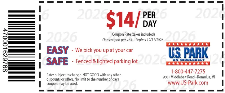 detroit-airport-parking-coupon Money saving Detroit airport parking couppon
